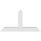 Ekena Millwork Portland Architectural Grade PVC Gable Bracket, 60"W x 32 1/2"H x 6"D x 6"F, 13/12 Pitch GBP060X33X0606POR00 - alternate 4